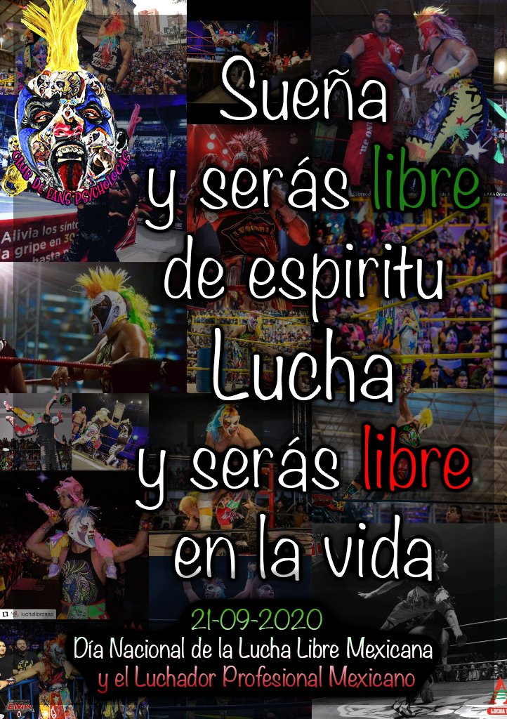🏆 ¡DIA NACIONAL DE LA LUCHA LIBRE Y DEL LUCHADOR PROFESIONAL! 🏆

#SomosTotalmentePayasos #PuraPotenciaMundial #psicópatadelring #LuchaLibre #luchalibremexicana #psychoclown #StayStrong #MIBENDITALUCHALIBRE 

<a href="/Psychooriginal/">Psycho Clown🤡</a>