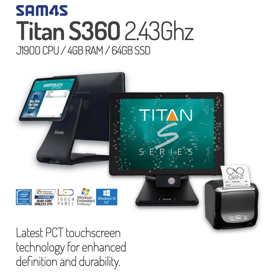 YCRDistribution's tweet photo. SAM4S S360 POS Terminal. Leading the way in cost effective POS technology. Contact us on 01924 438238 for details of your local independent POS reseller. #sam4s #possystem #samtouch https://t.co/vmQ5SV0yQ9