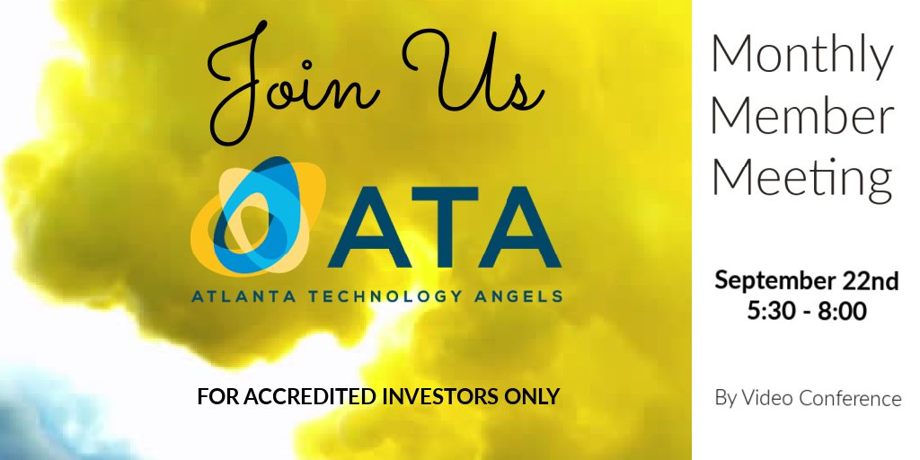 Angel_Atlanta's tweet photo. JOIN US TOMORROW: Are you an accredited investor wanting to learn more about investing in startups in the Atl tech community? Request a guest invite to our Member Meeting. Promo code: FIRSTTIMEGUEST https://t.co/w07B1qSF8I
#startup #AngelInvestor #entrepreneurship #ATLstartup https://t.co/muKwjL2bRz