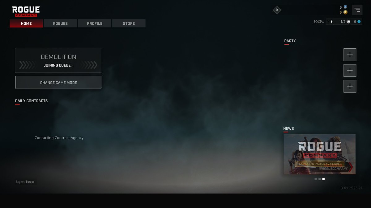 Zvone996's tweet photo. @HirezOps Rogue is not working !!! After 10 minutes of Loading player data..this is what i get.!! :/ Fix that..im not alone ! https://t.co/6xq54zB8RN