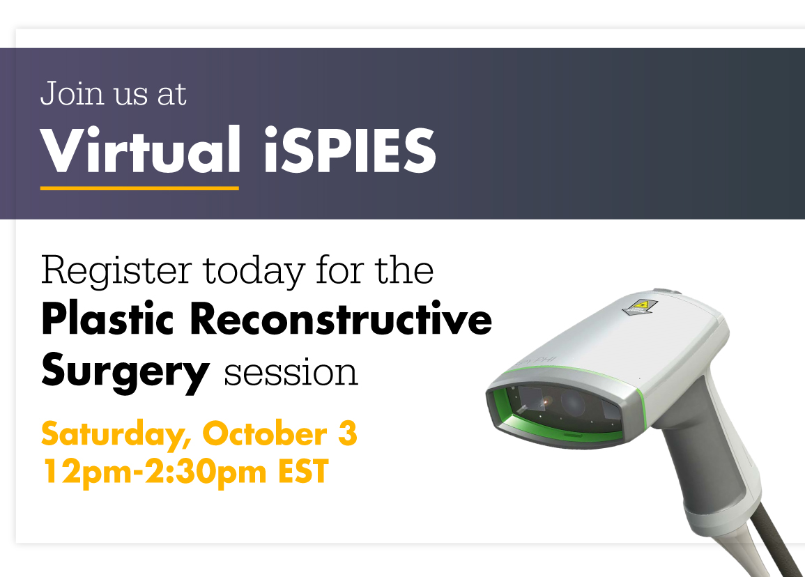 Have you registered for the virtual education event of the year yet!? Don't miss the first ever Virtual #iSPIES experience! Register for the #PlasticReconstructive surgery track today!: bit.ly/3mQu3Ki

#FluorescenceImaging #SeeBeyond

cc: <a href="/drtroyp/">Dr Troy Pittman</a> <a href="/AnuAntonyMD/">Anu Antony MD MPH MBA</a> <a href="/DrMoSLS/">Mo Nahabedian</a>