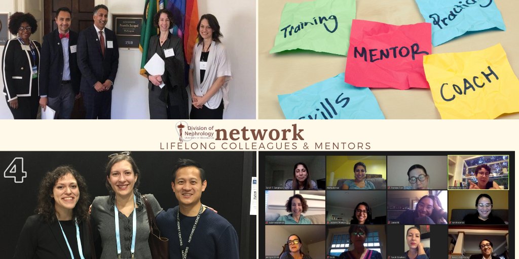 UWNephrology's tweet photo. 4th reason to train at #UWNephrology Fellowship Program: Network - you will create lifelong relationships with your colleagues and mentors #Nephfellows #NephTwitter 
@UWMedicine @UWGME @nwkidney @KidneyResInst https://t.co/zFtgrFm4vm