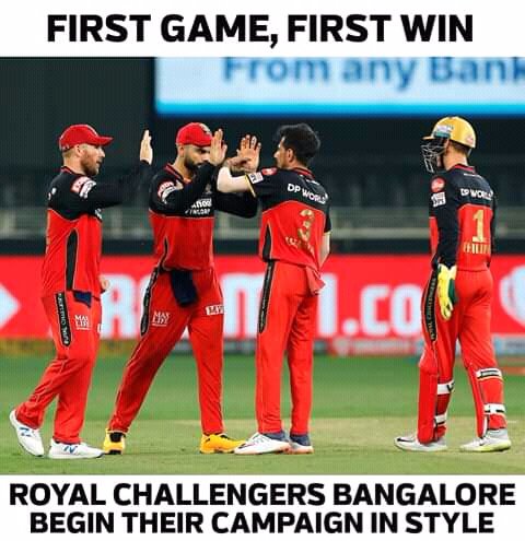 fahadjalil17's tweet photo. The new better balanced RCB side💞
Chahal spell turn the whole game and take team to the victory👌
Brilliant team effort👌
#IPL2020 #RCBVsSRH #RCBvSRH #RCB #ViratKohli #ABDevilliers #Chahal https://t.co/DBut5dJePk