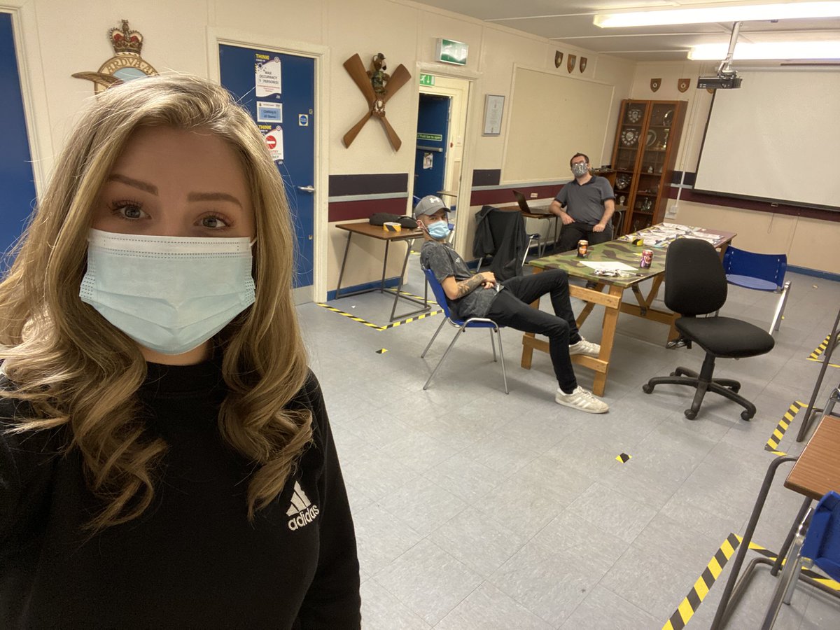 Some of our staff have met face-to-face tonight at the squadron to make some final preparations for the return of cadets very very soon!