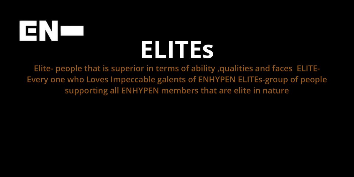 [  #ENHYPEN FAN CLUB NAME SUBMISSIONS THREAD]Here are 4 of the names you guys submitted to our tracker!ELITEsELLIPSISEm DashEMORA @ENHYPEN @ENHYPEN_members  #엔하이픈  #ENHYPEN_FandomName