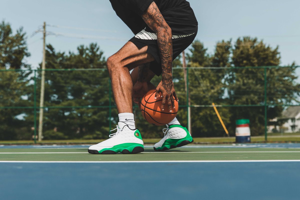 Foot Retro 13s Lucky Green Air Jordan Retro 13 Lucky Green