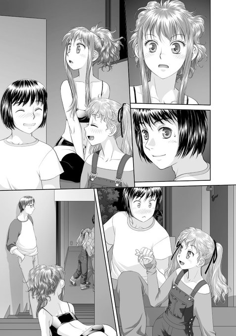 単行本「るりるり」から台詞フキダシ擬音無し絵〜その,15
なるべく🔞以外のページを悪あがき修正しています

家族+彼氏シャッフル…と言うか、再編成ってとこですね(≧w≦;;) 