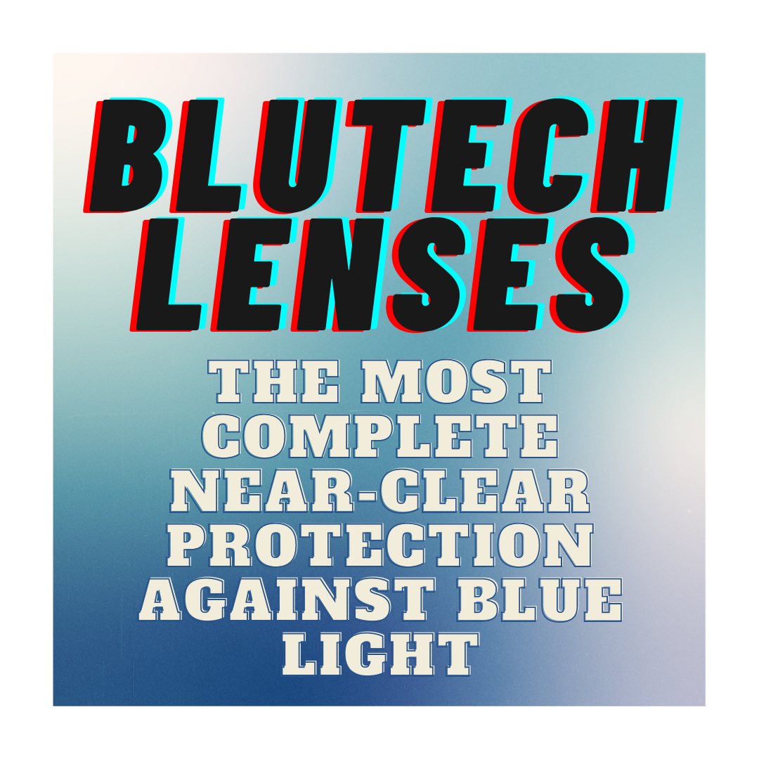 InvisionFamilyE's tweet photo. Invision Family Eyecare is happy to present the new light of blue light protections lenses: BluTech Lenses by Clearvision👓 Read through all that they provide 👀 and be sure to request them next time you’re in office! It will be 100% worth it! https://t.co/e3HNjmjoXp