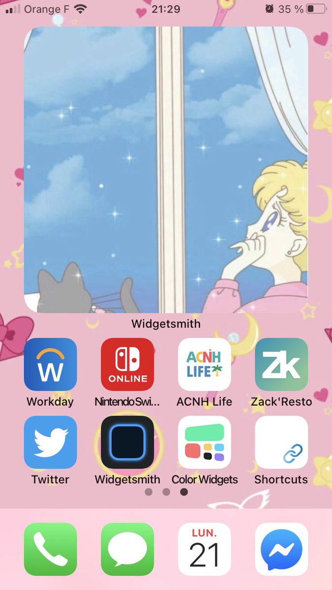 EyLoN31's tweet photo. Bonsoir les gens , qu’en pensez vous de la nouvelle mise à jour de l’IOS 14 ! Moi j’ai essayé de faire un truc sympa sur le thème de Sailor Moon 😁! ..n’hésitez pas à me dire votre avis !
#ios14homescreen #ios14 #SailorMoon https://t.co/snIKOPVYme