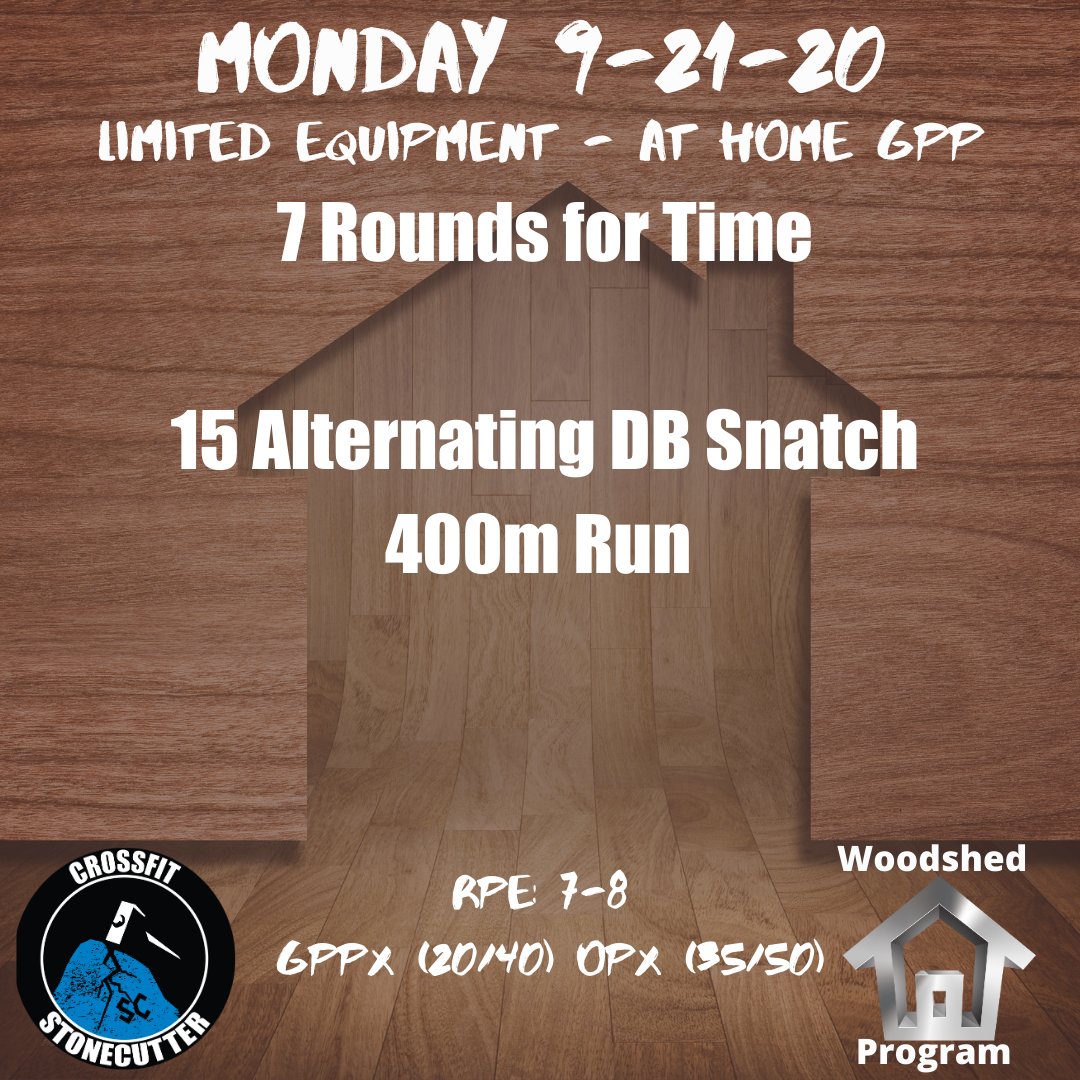 cfstonecutter's tweet photo. Limited Equipment - At Home GPP
What is StoneCutter? Check out our community,school, &amp; process. https://t.co/cjo6LXwvN7
#crossfit #crossfitstonecutter #poundtherock #wearefamily #courtesy #integrity #perserverance #selfcontrol #indomitablespirit #family #faith https://t.co/FnrfwQrGle
