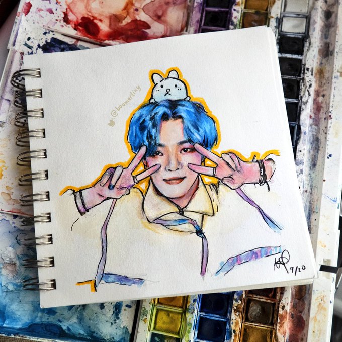 #HONGJOONG: "If someone has [a] hard time, just live now. Don't think about too [many] things. ???? ???? ???."

#ATEEZ #에이티즈 #홍중 #ATEEZfanart 