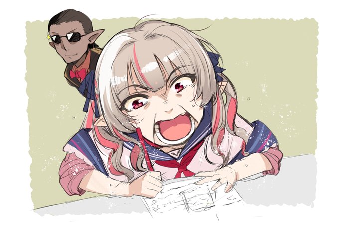 全力で勉強する姿に心を打たれました!
#りりむとおえかき #推す画ール 