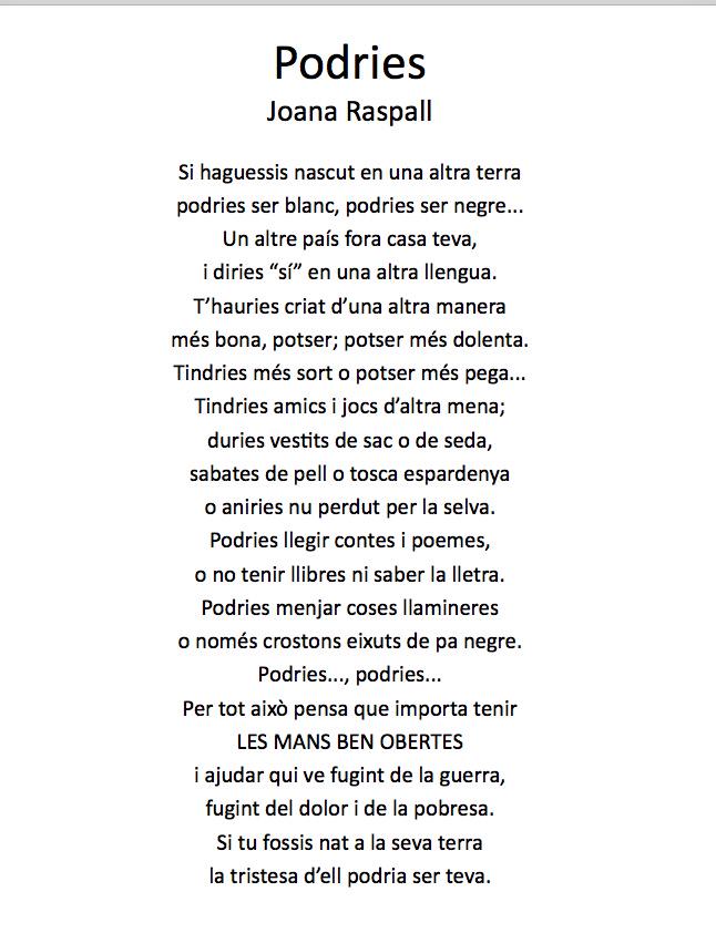 BBiblioterapia's tweet photo. Avui Dia Mundial de la Pau us volem recomanar el poema de #joanaraspall #podries magníficament il·lustrat el 2017 per @IgnasiBlanch1. Un conte meravellós! #pau #poesiaperlapau #biblioterapia #llibresperviure #laliteraturacura @Takatukallibres https://t.co/XgBeliggCq