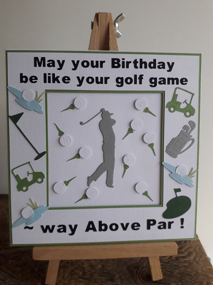 cardsbychrissie's tweet photo. Special birthday wishes to our close friend Roger, loves his golf but has a nickname aqua man - as his golf balls notoriously end up in the water.
#birthday
#handcrafted
#diecutting
#golf
#abovepar
@officialcricut
@CricutUK
@Hobbycraft_WAT https://t.co/PNbbjtwU9l
