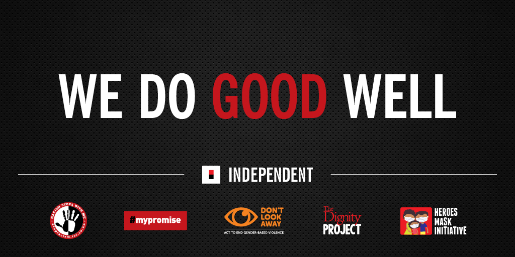 TheStar_news's tweet photo. #ThePowerOfIndependent
From our #RacismStopsWithMe and #MakeYourMask campaigns to our #DontLookAway, #WeRemember #TheDignityProject, and #MyPromise initiatives. We've always believed that #ThePowerOfIndependent should be used to drive positive change in our society. https://t.co/Oic54cv76J