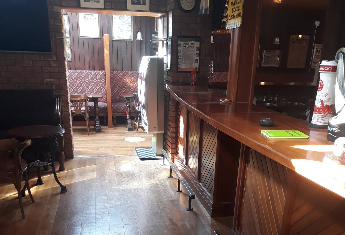 BollardsPub's tweet photo. Bit strange with no bar stools but still happy to be open 🍺🍻
#reopening #pubs #Castlecomer https://t.co/i7LPXqpJcb