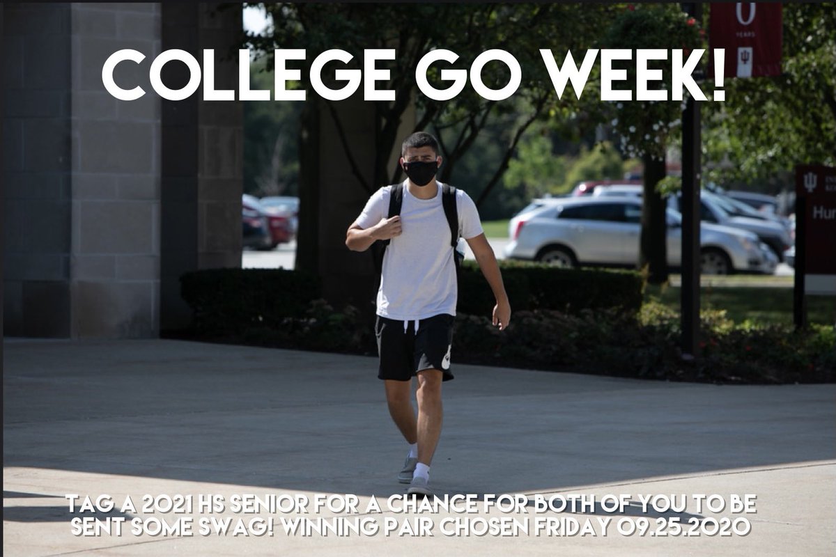 IUK celebrates COLLEGE GO WEEK! Tag a senior, you might win some swag! #MyIUK #CollegeGoWeek2020