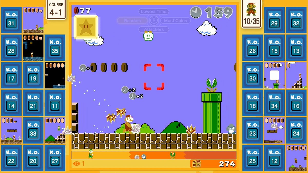 NintendoAmerica's tweet photo. In #SuperMarioBros35, each enemy defeated will earn you extra timeβ¦and be sent to the courses of other players!
Use your speed, skill, and strategy to be the #LastMarioStanding! https://t.co/Ab4dbK55EF