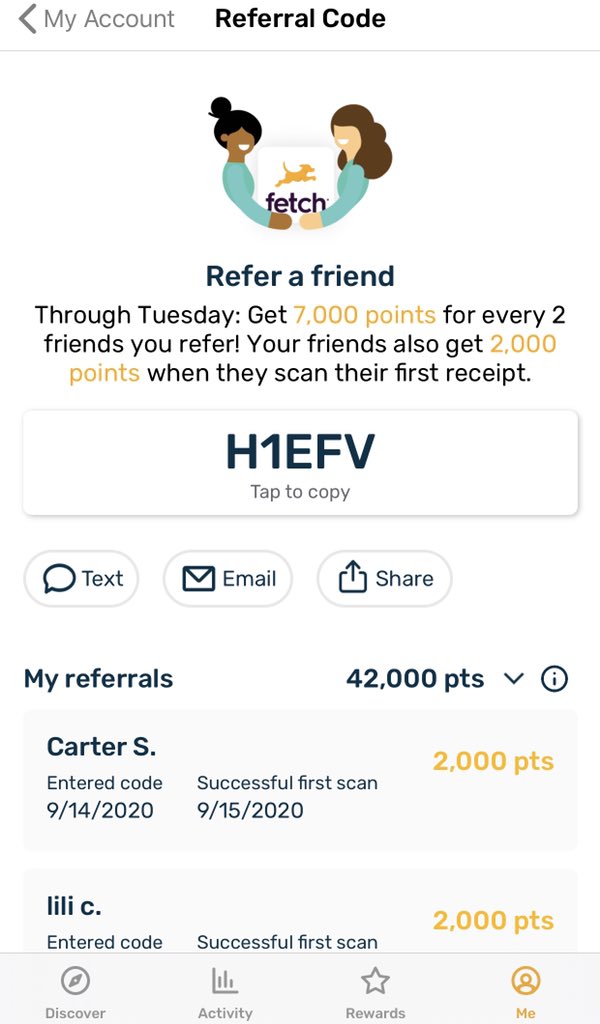 crisp1991YT's tweet photo. 42,000 points towards charitable donations so far, good work! #fetchrewards #FetchSweepstakes #charity #referrals #referral #fetch #friends #teamwork #money @FetchRewards https://t.co/0gsYJKVAyX