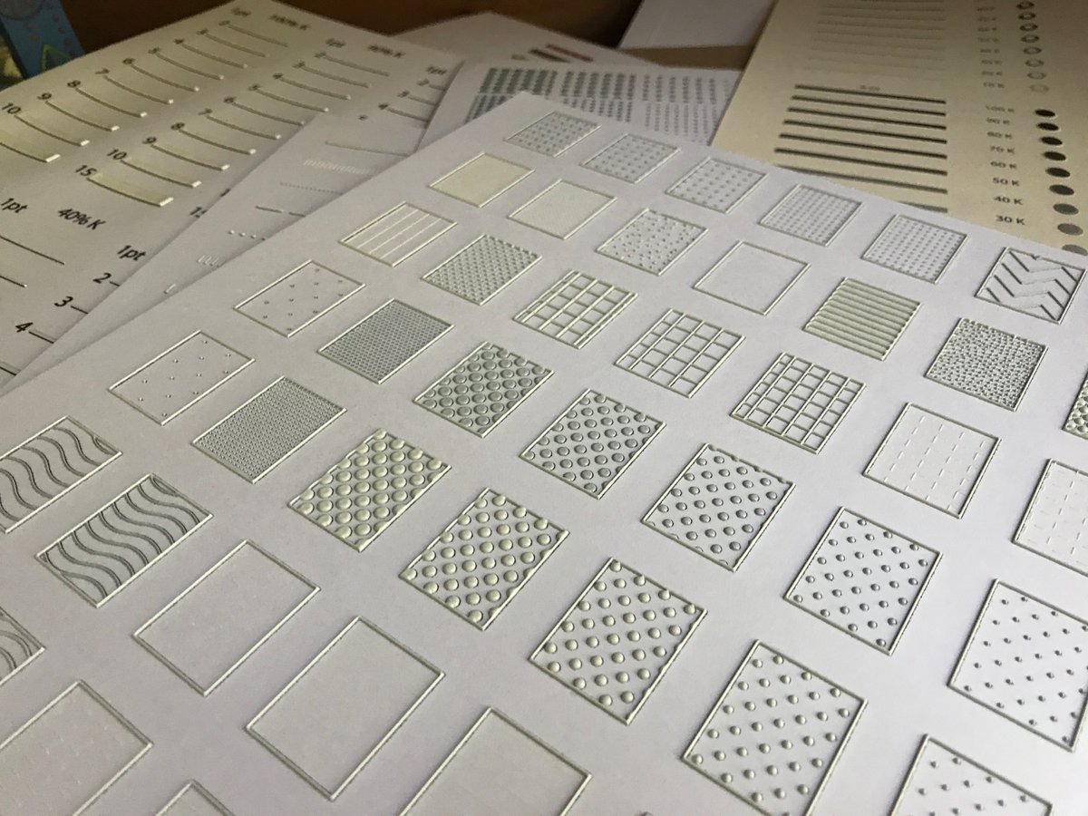 n_c_ro's tweet image. Pro tip: If you're designing #TactileMedia remotely, it's a good idea to have tactile samples of your production method ready to touch. #TactileDesign #TactileGraphics @lighthouse_sf