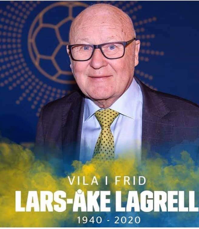 Tack för allt du gjort för Svensk fotboll Lars-Åke Lagrell. Vila i frid. ❤️⚽️🌹 
Kram Hanvikens SK fotboll ❤