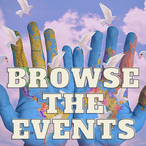 PeaceWeekDE's tweet photo. So Many Events to Choose From! Browse the list today and RSVP to the hosts! - https://t.co/IZ16qcUxgK https://t.co/LggZrwRn76