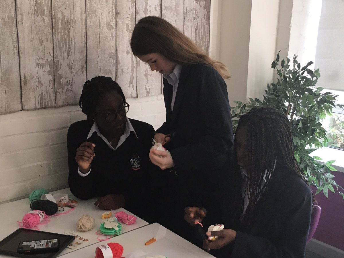 MillfieldMAP's tweet photo. Learning pompom craft to end the week https://t.co/T6VGK2u3qz