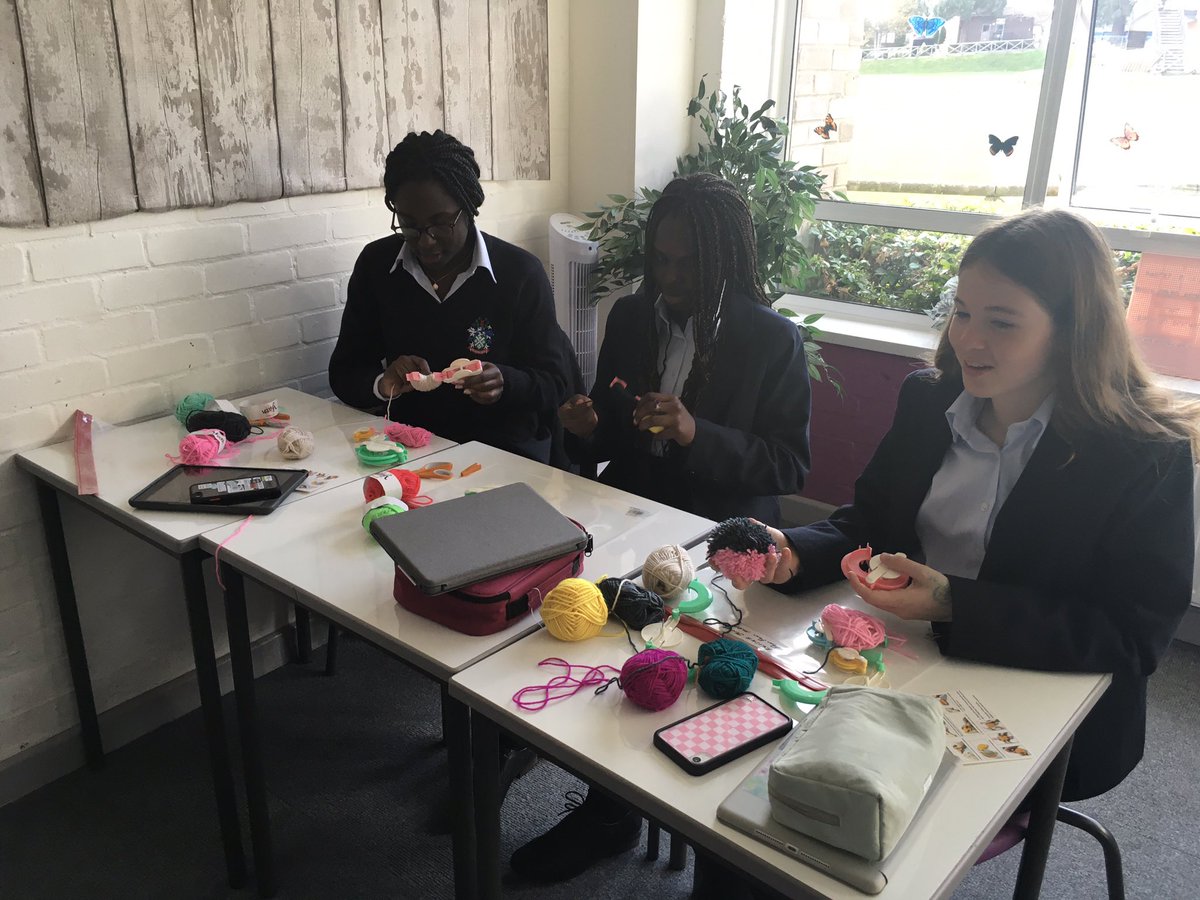 MillfieldMAP's tweet photo. Learning pompom craft to end the week https://t.co/T6VGK2u3qz