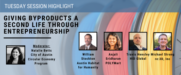 recyclingSTAR's tweet photo. SUMMIT 2020—TUESDAY HIGHLIGHT!⭐

"Giving Byproducts a Second Life Through Entrepreneurship"—Hear how @austintexasgov's [Re]Verse Pitch links #business &amp; #entrepreneurs. With '19 winners @re3Dprinting &amp; @HIDGlobal!
 
👉 #2020TRCS is Oct. 5-9, 2020
⭐ Info: https://t.co/1fpRc1G4E9 https://t.co/mq0Ga4oPH7