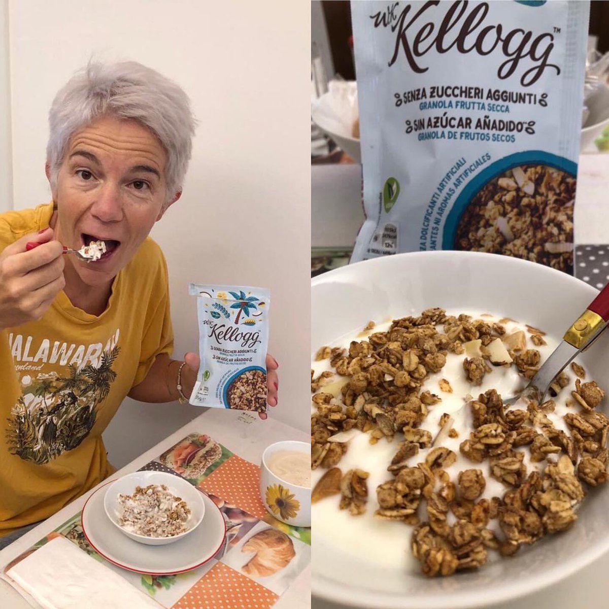 #BontàATuttoTondo per un'ottima #ColazioneNaturaleWKKellogg #kellogs distribuzione campioni in atto ❤️
