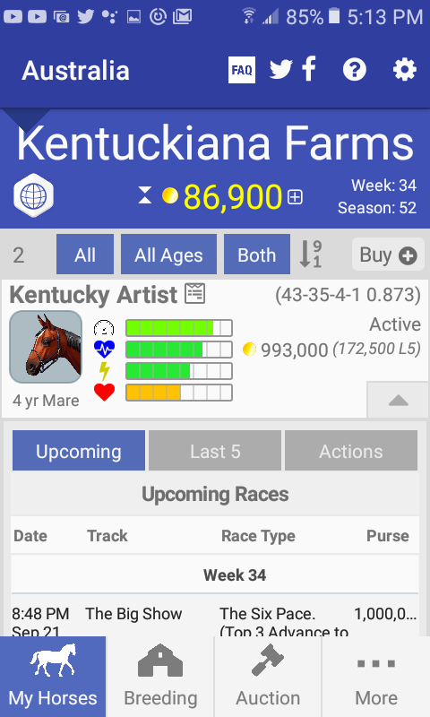 Kentuckiana_oap's tweet photo. In the auction now @AndPacing https://t.co/gqHaAlZIBG