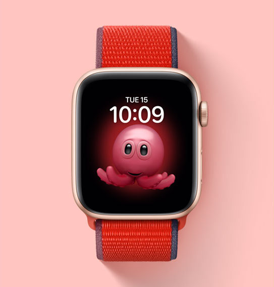 Memoji characters found a new home on Apple Watch! It's a tiny but very cosy place. Say hello in this new fun and interactive watch face! 🐙 #SceneKit #Memoji