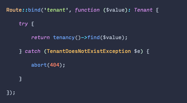 You can explicitly bind objects to routes. You don't have to use route model binding only. Custom objects work perfectly well too