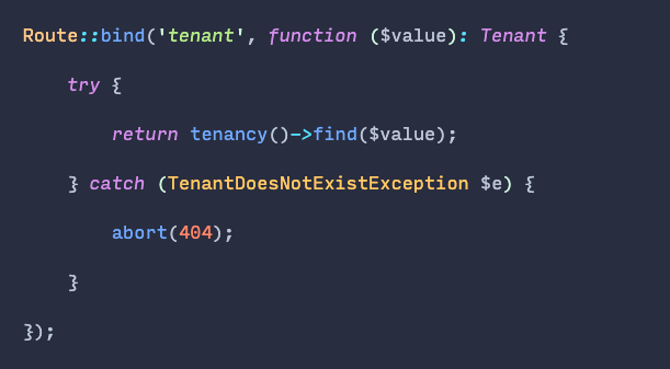 25. You can explicitly bind objects to routes. You don't have to use route model binding only. Custom objects work perfectly well too.