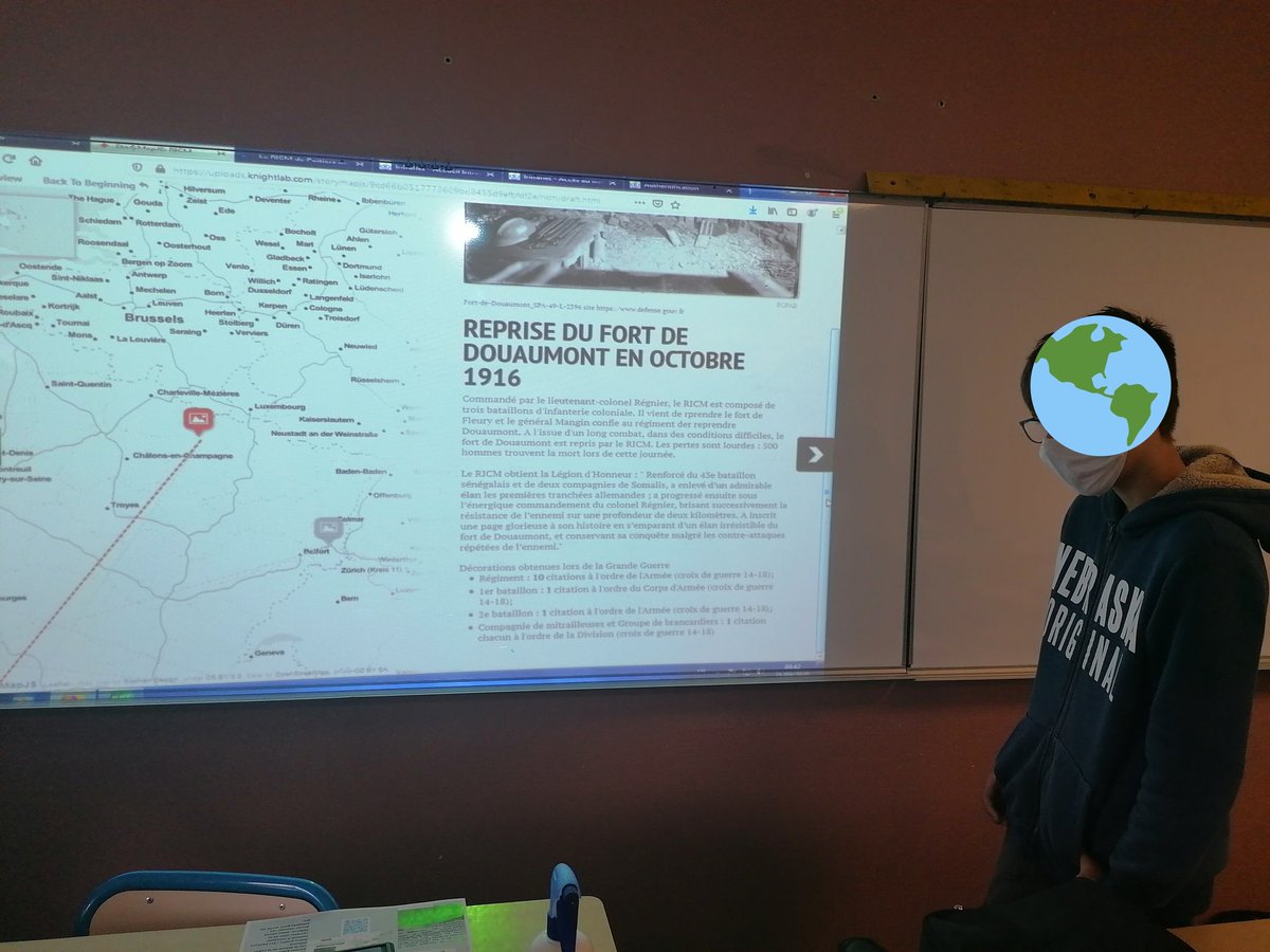 e_sireuil's tweet image. Une approche remarquable des périodes clés du #ricm par une #storymapJS. Les marsouins sont fiers de ce qu'il inspirent. Un point de départ concret pour aborder Verdun et la prise du fort de Douaumont par le 1er régiment de France 🇫🇷 merci @mcbd @CollegeJV Objectif 11 novembre 👍