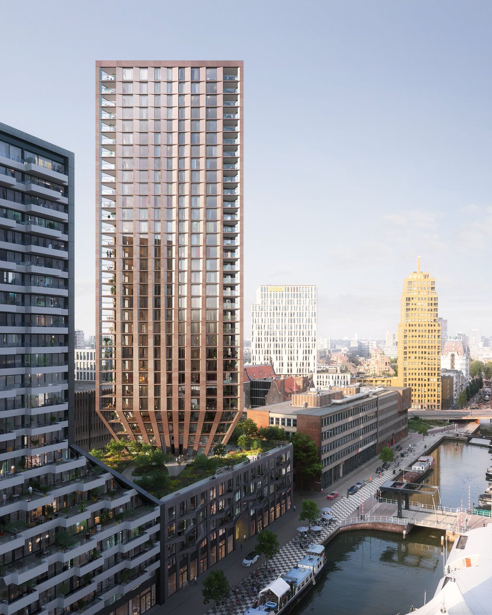 hoogbouw's tweet photo. CasaNova, a 110-meter high tower in the Maritime District in Rotterdam
https://t.co/A0dVj8F4tQ https://t.co/Fpk1sCuOxy