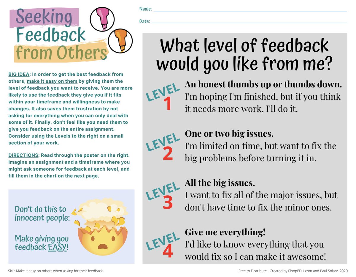 FloopEdu's tweet image. ⭐️Seeking Feedback from Others⭐️ is Part 2 of our #feedbackliteracy curriculum created by author 
@PaulSolarz &amp;amp; it&apos;s a big part of #remotelearning &amp;amp; #hybridlearning! bit.ly/FloopFL_Part2 #edchat #teachertwitter