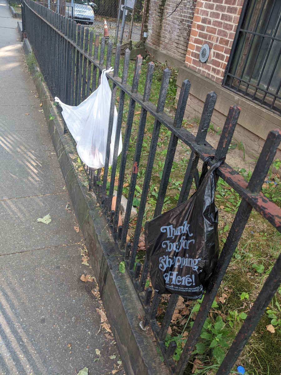 Wasn't one plastic bag hanging from a fence enough for you leftist bastards? Terrifying.  #AnarchistJurisdiction [5/11]