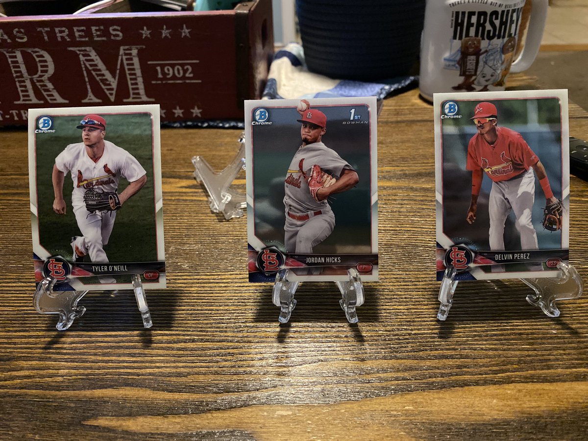 Cardinals & Rays. All cards are .25 cents each.