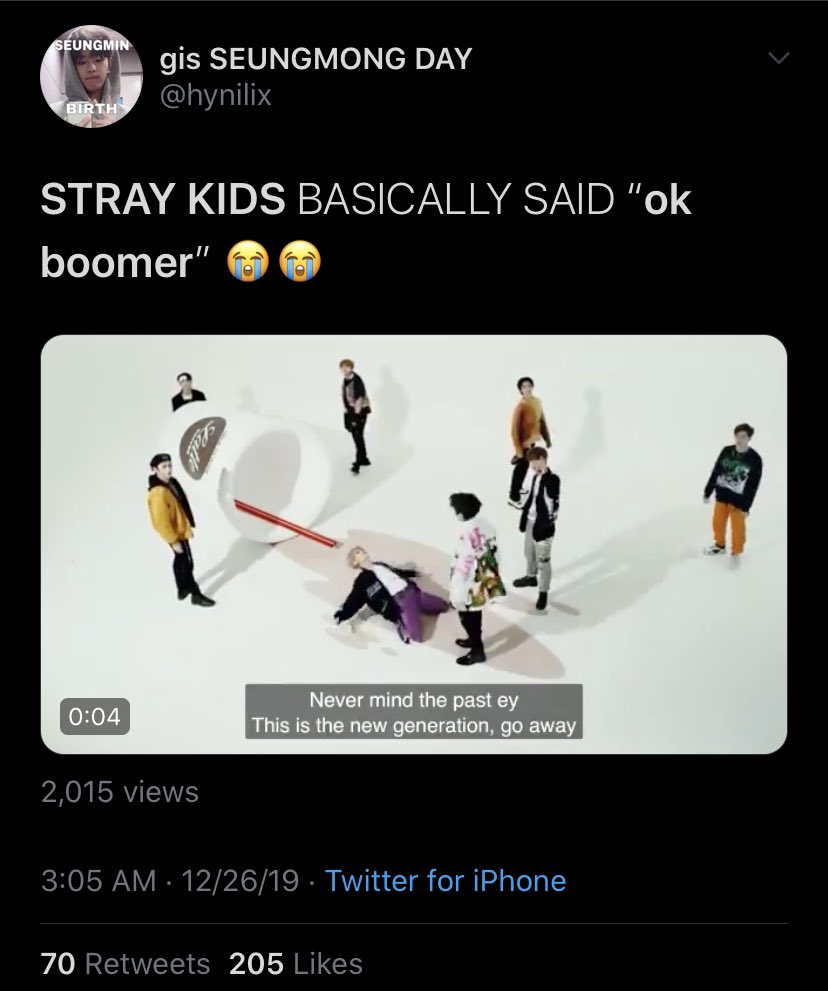 Stray Kids basically said “ok boomer” and I live for it