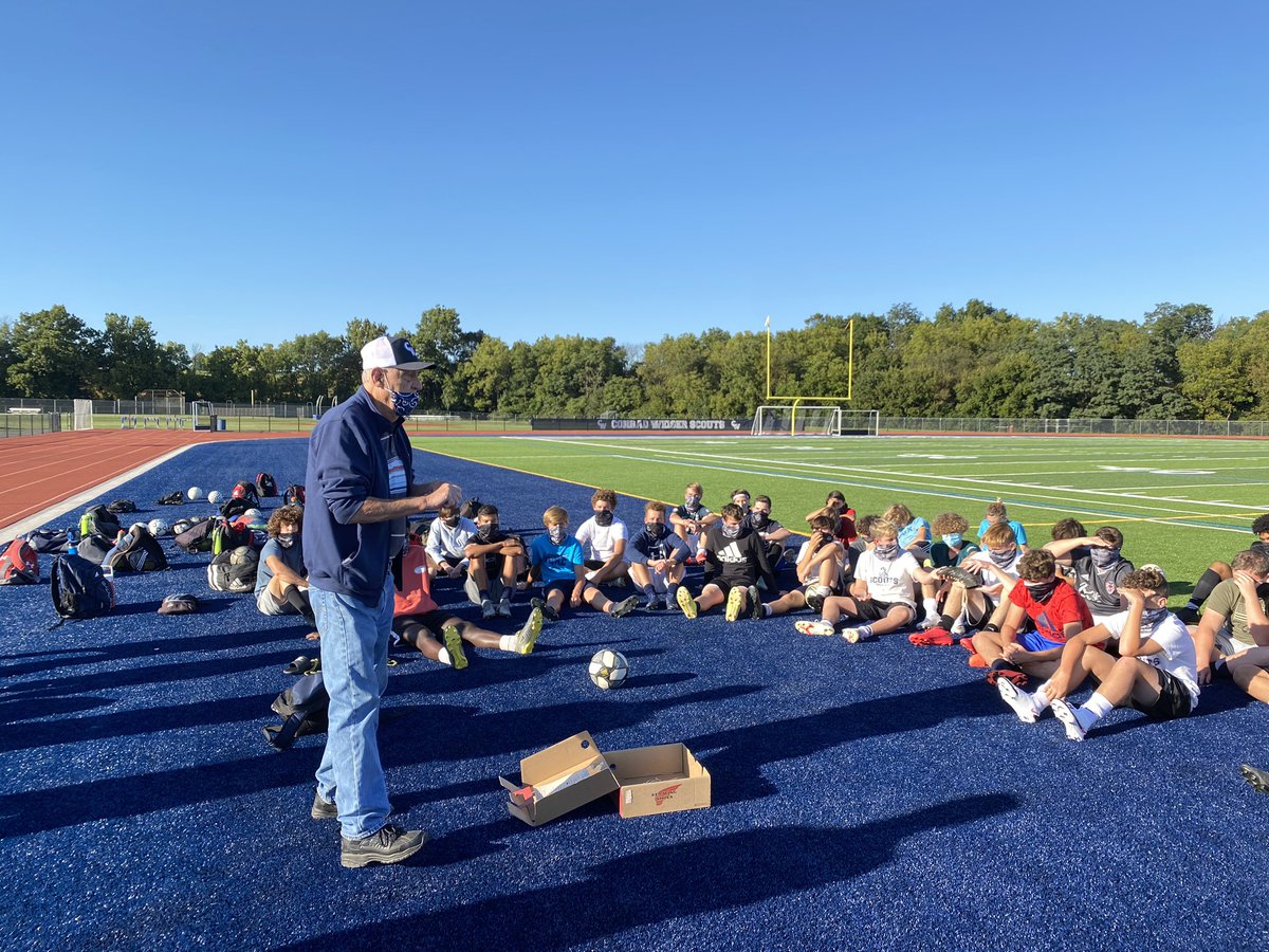 Kicked off our last preseason practice with a guest speaker.  Mr. Hartranft came to talk to the boys about the history of Weiser Soccer, and the importance of team work!  Let’s make him proud!  Journey starts tomorrow! <a href="/ConradWeiserHS/">Conrad Weiser High School</a>