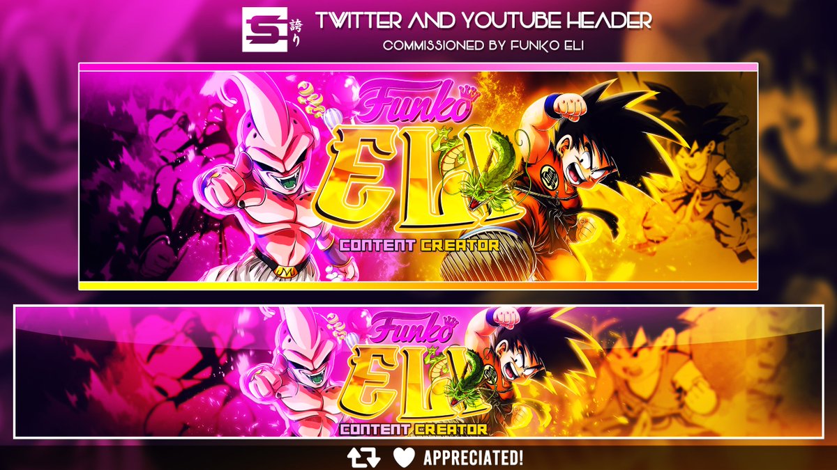 SaiEvermore's tweet image. Custom Social Media Headers
Kid Buu X Kid Goku Themed
Commissioned by @Eli20Seger 
RTs and Likes Appreciated as always!