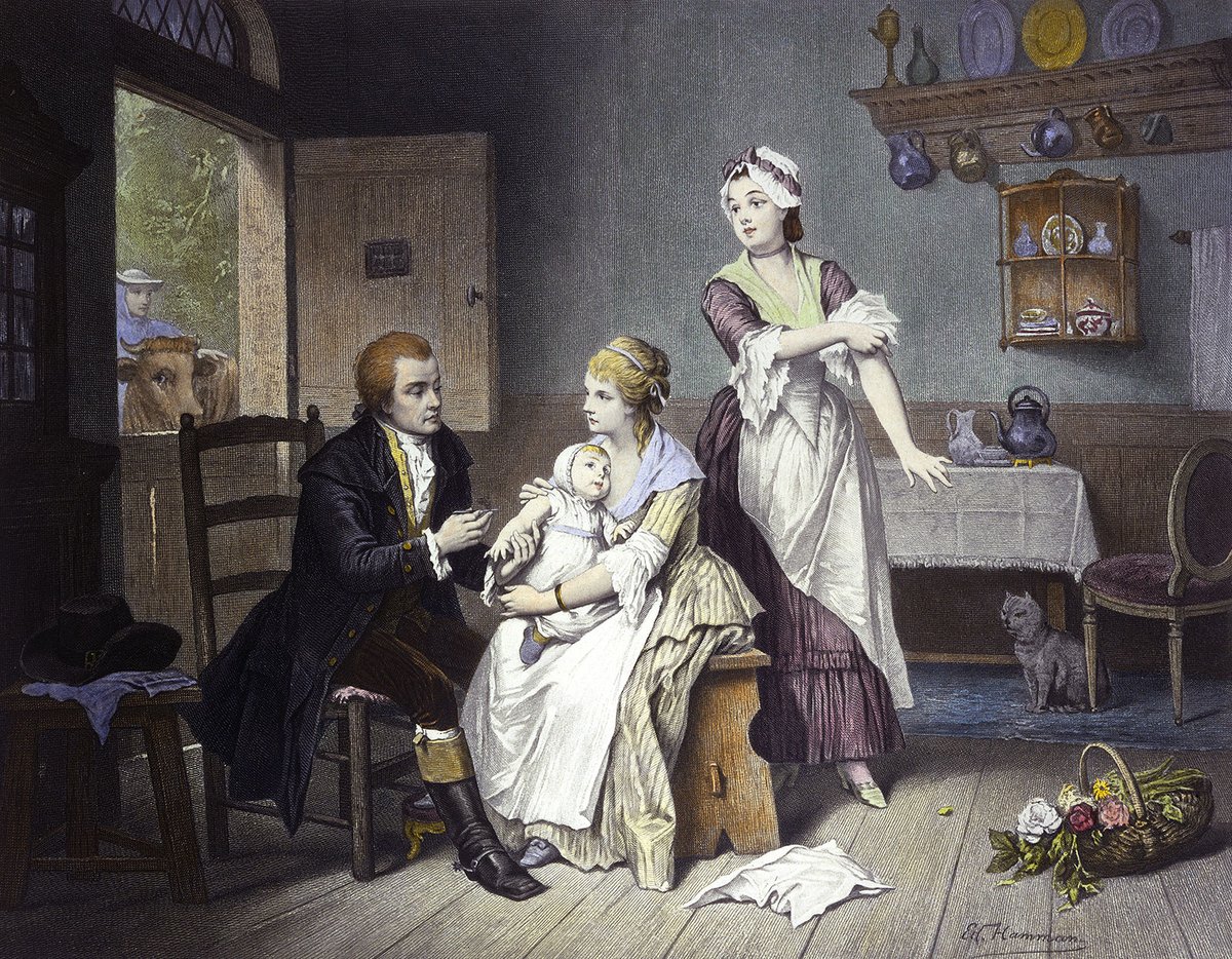 The COVAX Facility aims to provide fair & equal access to the Covid vaccine for 7.8 billion people. To commemorate 's entry into COVAX, I'll spend this week on some fun vaccine facts.Fact 1: Edward Jenner discovered the concept of vaccination in 1796, ~220 years ago. (1/6)