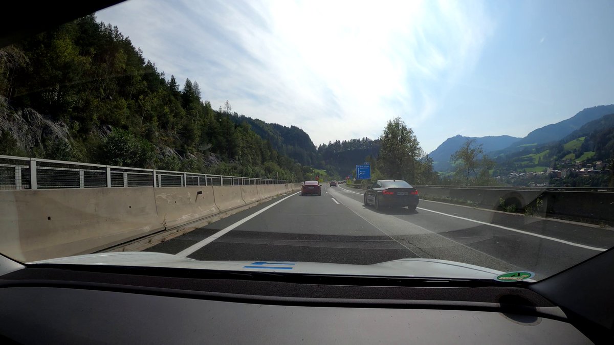 Driving further south in the Austrian alps.Werfen castle visible on the right in the second picture.The famous outdoor scene was filmed on one of those meadows to the right on the third picture by the way.