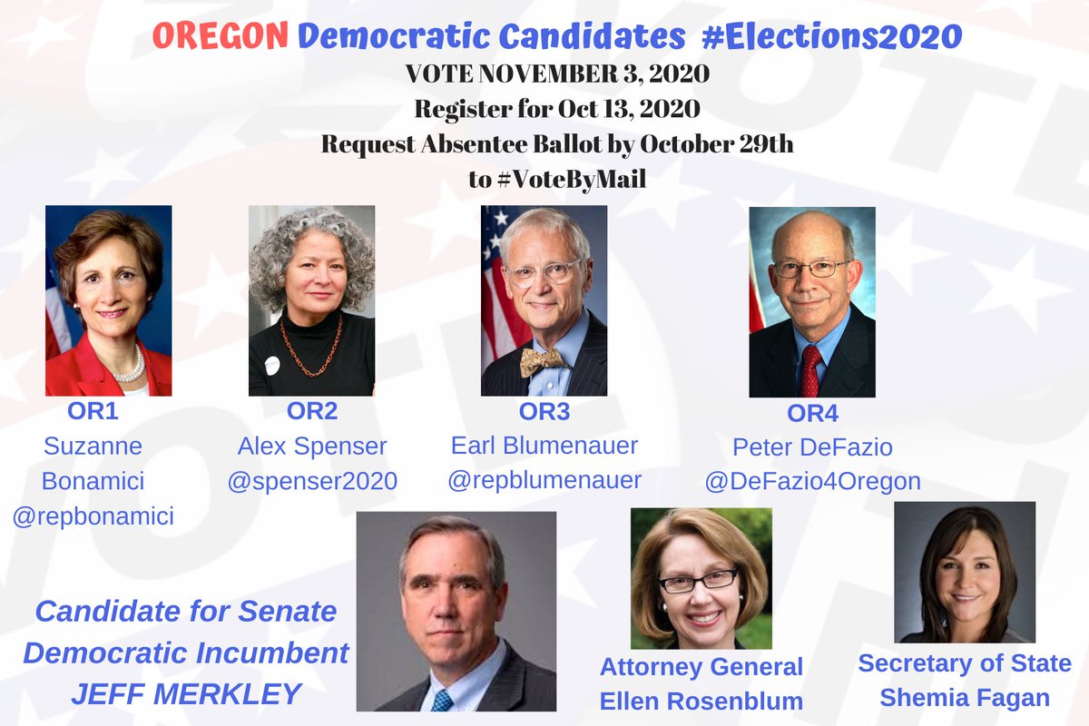 OREGON Democratic CandidatesPostcards & links to Follow & Support #Congress2020  #Senate2020 #OR1  #OR2  #OR3  #OR4THREAD with Individual tweets & links for EACH Candidate HERE:  https://twitter.com/postcards4USA/status/1284234370627272709Shareable FB Post  https://www.facebook.com/groups/325055434529761All 50 States  https://www.postcardsforamerica.com/all-democratic-candidates-by-state.html