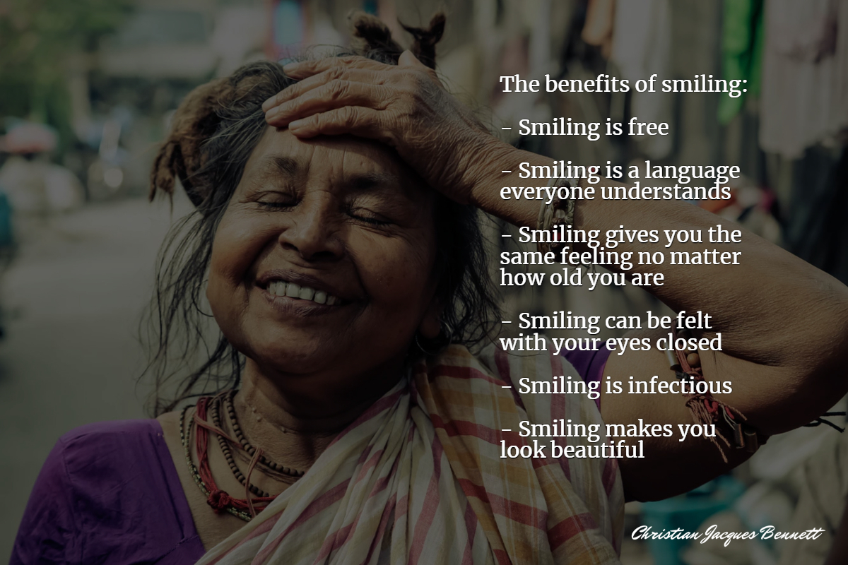 cjbtoday's tweet image. The benefits of smiling:

- Smiling is free

- Smiling is a language everyone understands

- Smiling gives you the same feeling no matter how old you are

- Smiling can be felt with your eyes closed

- Smiling is infectious

- Smiling makes you look beautiful

#smiling #happy 🙂
