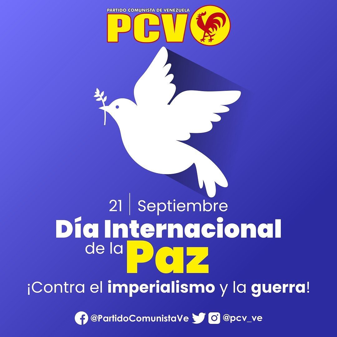 _TribunaPopular's tweet photo. #21Sep Día internacional de la paz |
Rendimos homenaje a los pueblos del mundo que luchan contra el imperialismo; por su derecho a la soberanía y la autodeterminación. 
#LaVerdadDeVenezuelaEnLaONU https://t.co/DtRq3wExyX