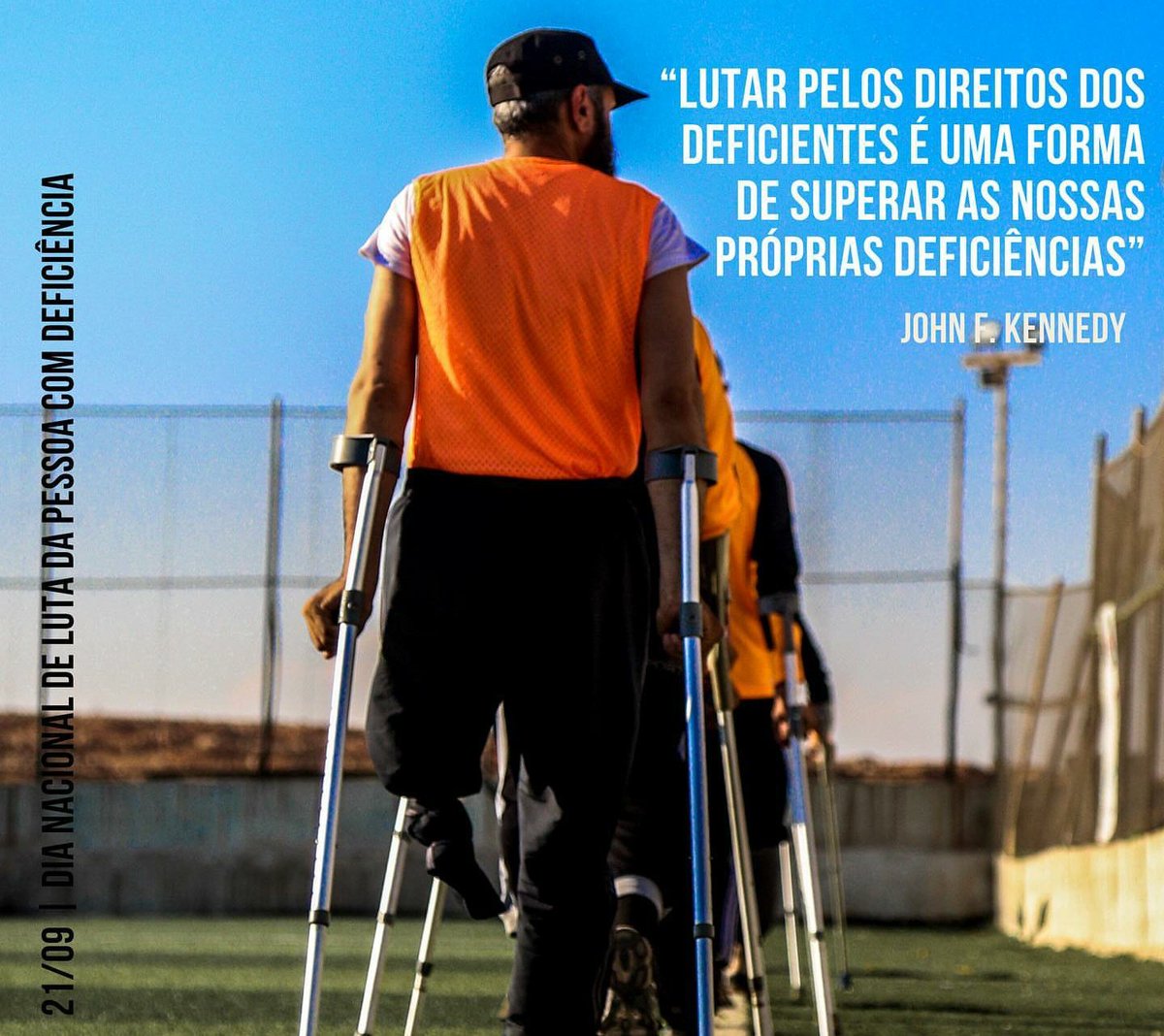 CleberAmaral_'s tweet photo. Neste dia Nacional da Luta das Pessoas com Deficiência, trago a célebre frase de John F. Kennedy, que se faz verdadeira até hoje. É certo que nosso país possui grandes problemas estruturais ainda para que as pessoas com deficiência possam exercer suas vidas normalmente. https://t.co/4BK5thw341