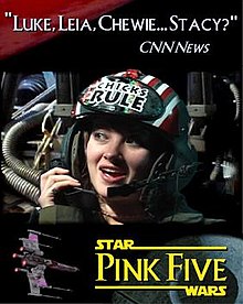 En 2002, Trey Stokes, un cinéaste américain, met en scène la géniale Amy Earhart dans le rôle de Stacey, plus connue sous le nom de Pink Five, dans un petit film humoristique filmé sur un fond bleu.