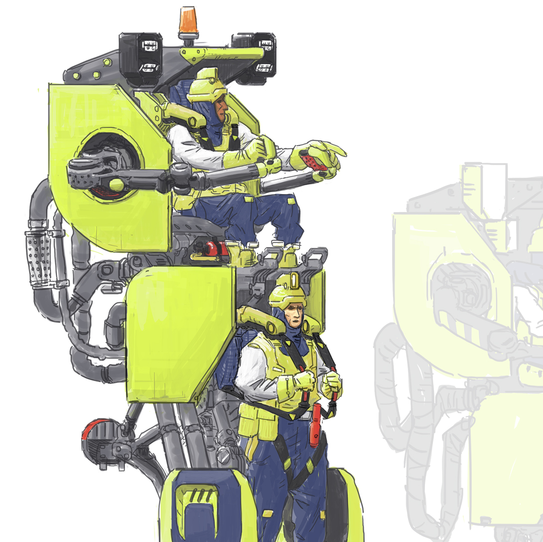 francescolobo's tweet photo. Trying to spruce up this mech design for the portfolio.
What you guys think of it? Continue Y/N?

#digitalart #illustration #mech #mechmonday #mechamonday #mechdesign #characterdesign #conceptart #robot #consctructionworker #futureworker #cyberpunk #artistsoftwitter https://t.co/D6sjR0fY9x